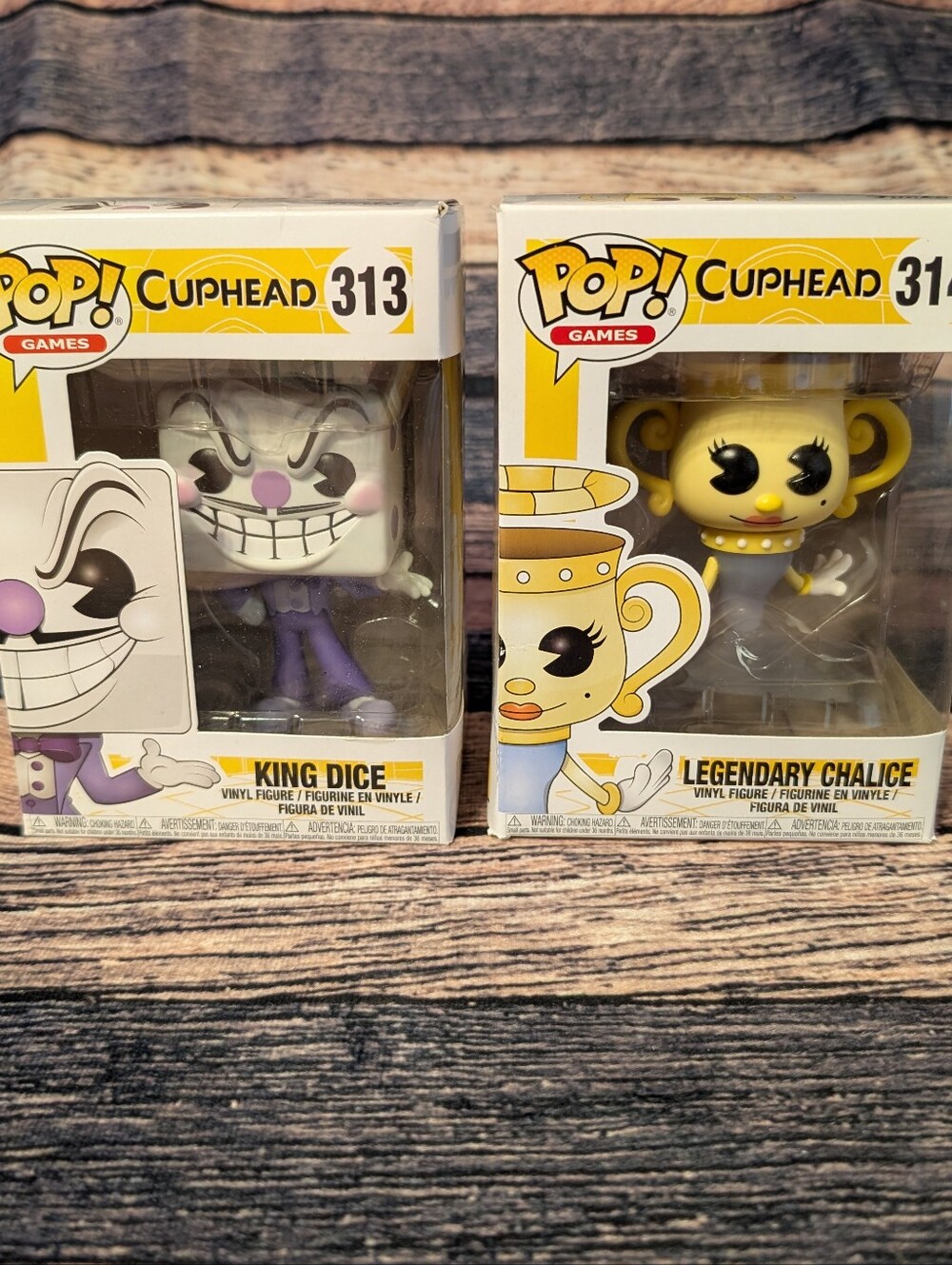 Funko Pop Games Cuphead King Dice And Legendary Chalice #314 #313